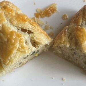 gluten free cheese & leek rolls