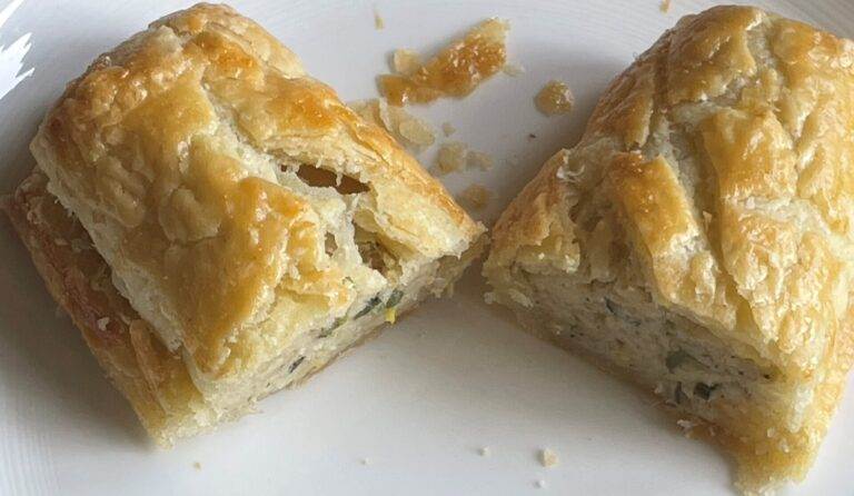 gluten free cheese & leek rolls